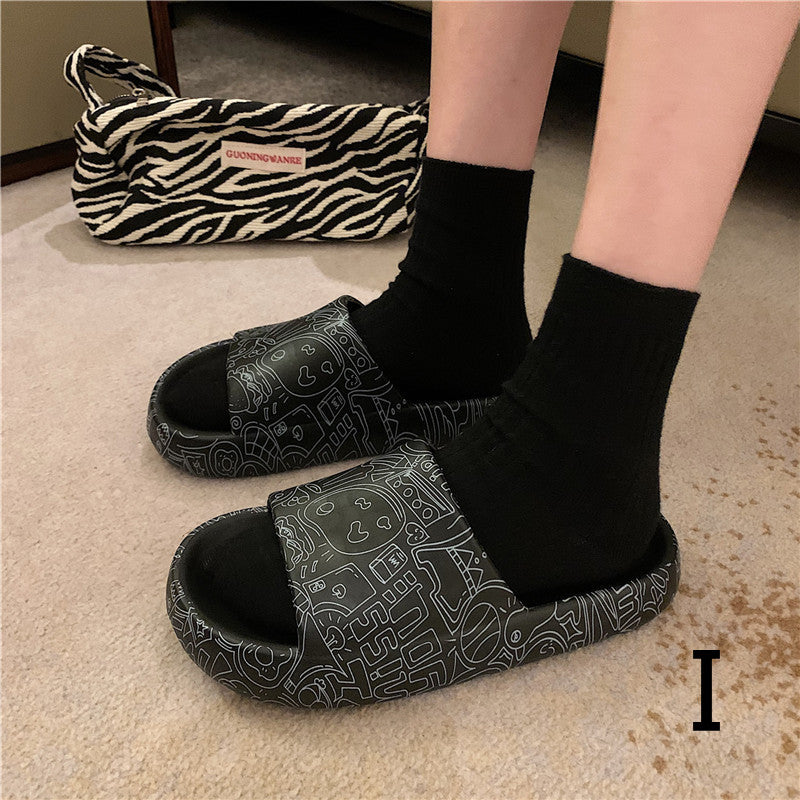 Cute Thick-Soled Girls' Beach Sandals and Slippers
