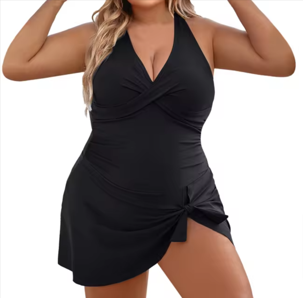 Sleek & Chic: Push-Up Slimming Swimsuit Dress