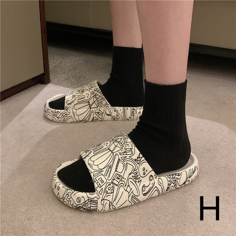 Cute Thick-Soled Girls' Beach Sandals and Slippers