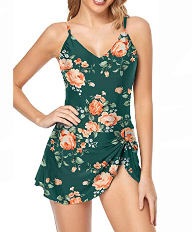 Sleek & Chic: Push-Up Slimming Swimsuit Dress