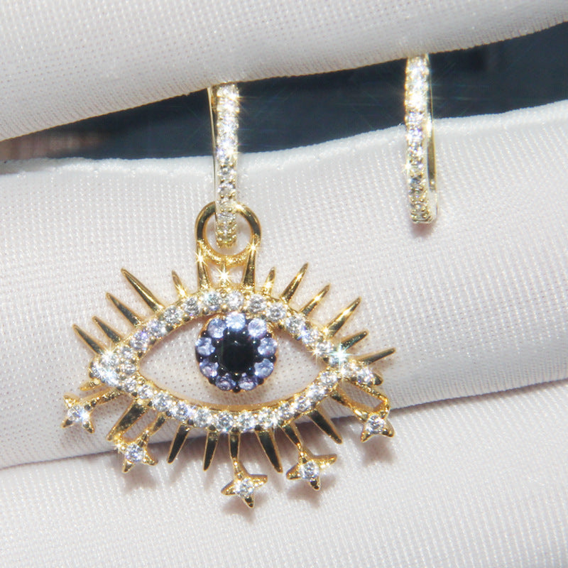 "My Eye's on YOU" Hoop Earrings