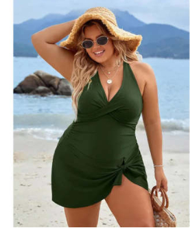 Sleek & Chic: Push-Up Slimming Swimsuit Dress