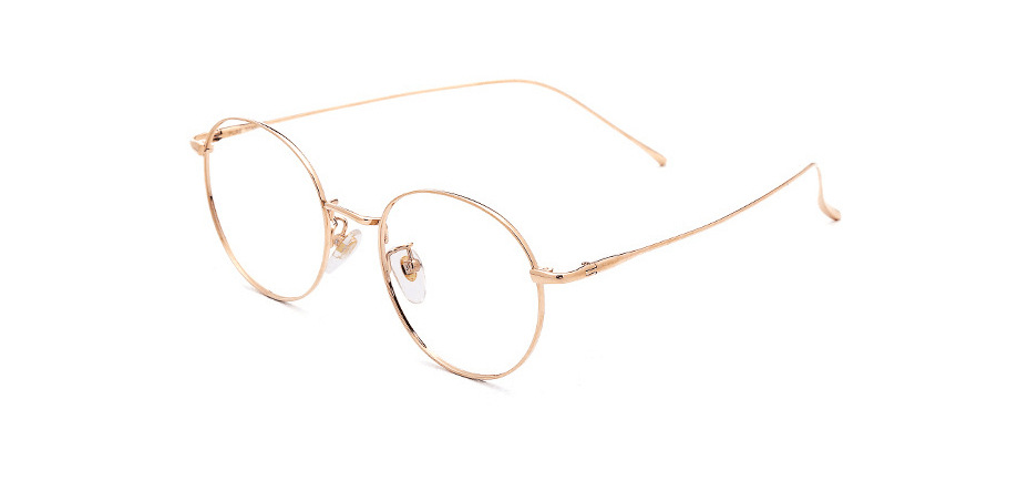 Fashion Retro Round Face Ultra-Light Titanium Glasses