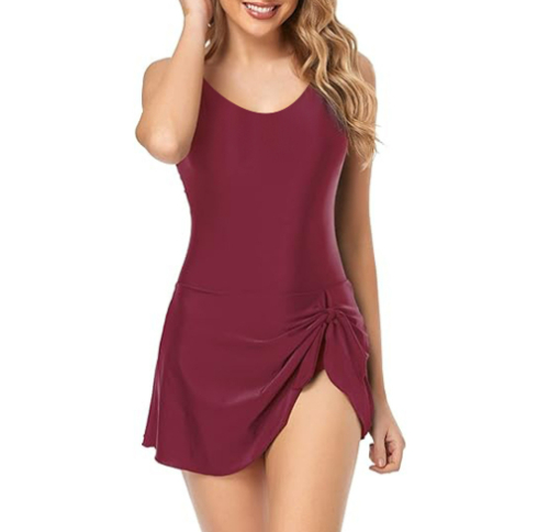 Sleek & Chic: Push-Up Slimming Swimsuit Dress