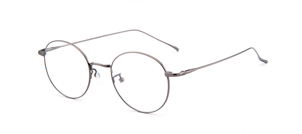 Fashion Retro Round Face Ultra-Light Titanium Glasses