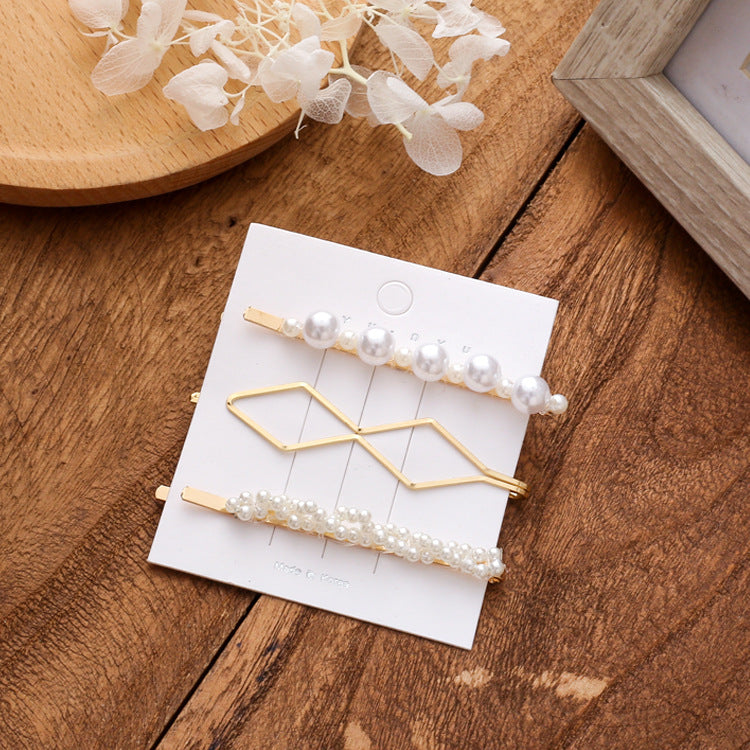 Creative Fashion Pearl Hair Clip Set for Women
