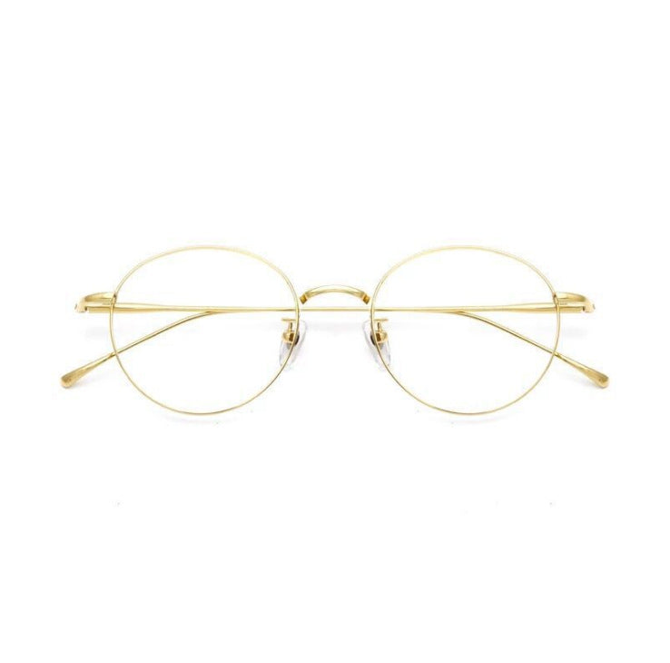 Fashion Retro Round Face Ultra-Light Titanium Glasses